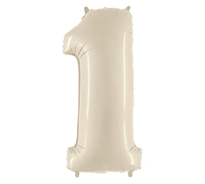White Sand Number Balloons | We Poppin' Las Vegas