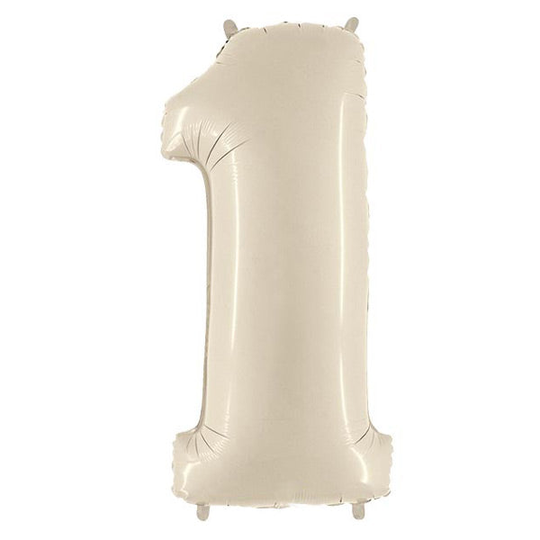 White Sand Number 1 Foil Balloon | We Poppin' Las Vegas