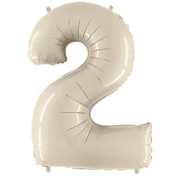 White Sand Number 2 Foil Balloon | We Poppin' Las Vegas