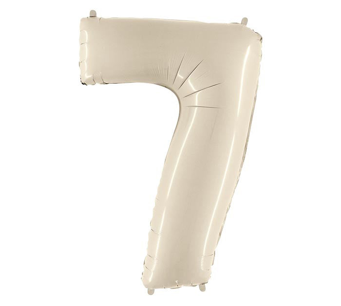 White Sand Number 7 Foil Balloon | We Poppin' Las Vegas
