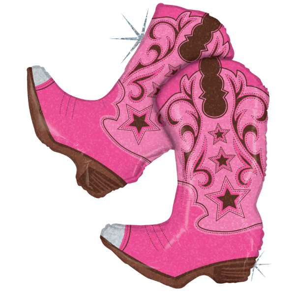 Cowgirl Boots Foil Balloon | We Poppin' Las Vegas