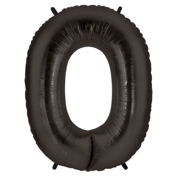 Black Number Foil Balloons | We Poppin Las Vegas