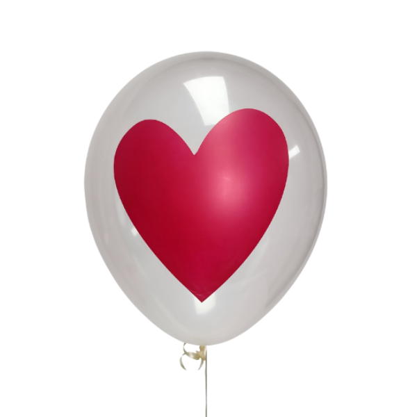 Heart of Red Print Balloon Bouquet | We Poppin' Las Vegas