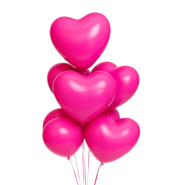 Pink Hearts Balloon Bouquet | We Poppin' Las Vegas
