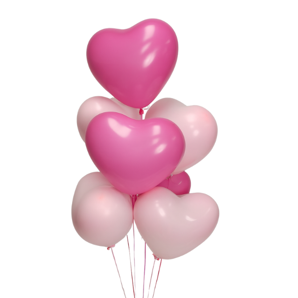 Pink Pop Hearts Balloon Bouquet | We Poppin' Las Vegas