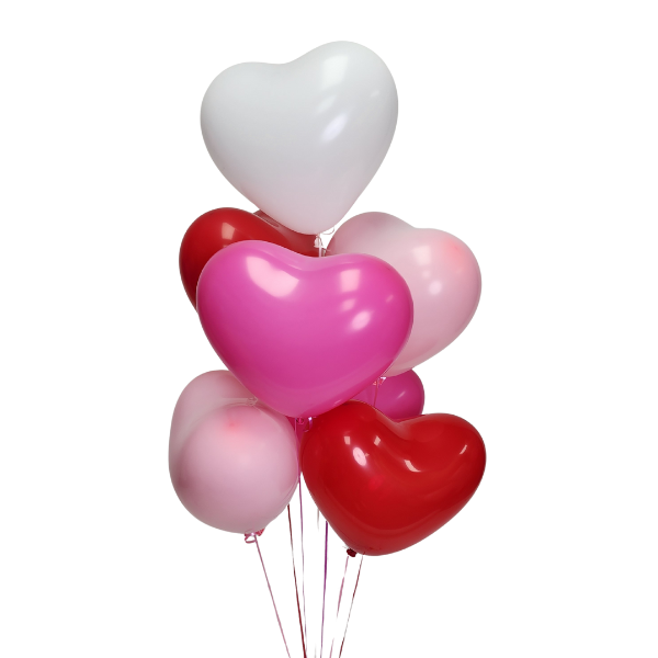 Multi-Color Hearts Balloon Bouquet | We Poppin' Las Vegas