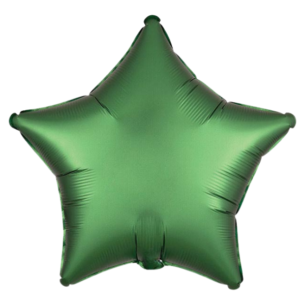 Emerald Satin Star Foil Balloon | We Poppin' Las Vegas