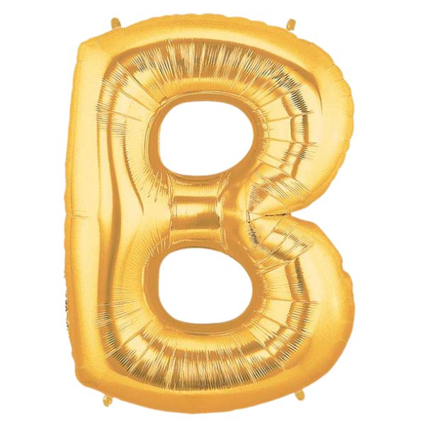 Starstruck Gold Letter B Foil Balloon | We Poppin' Las Vegas
