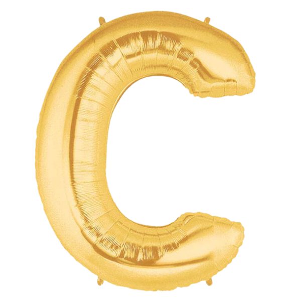 Starstruck Gold Letter C Foil Balloon | We Poppin' Las Vegas