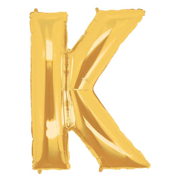 Starstruck Gold Letter K Foil Balloon | We Poppin' Las Vegas