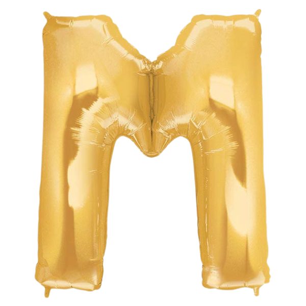 Starstruck Gold Letter M Foil Balloon | We Poppin' Las Vegas