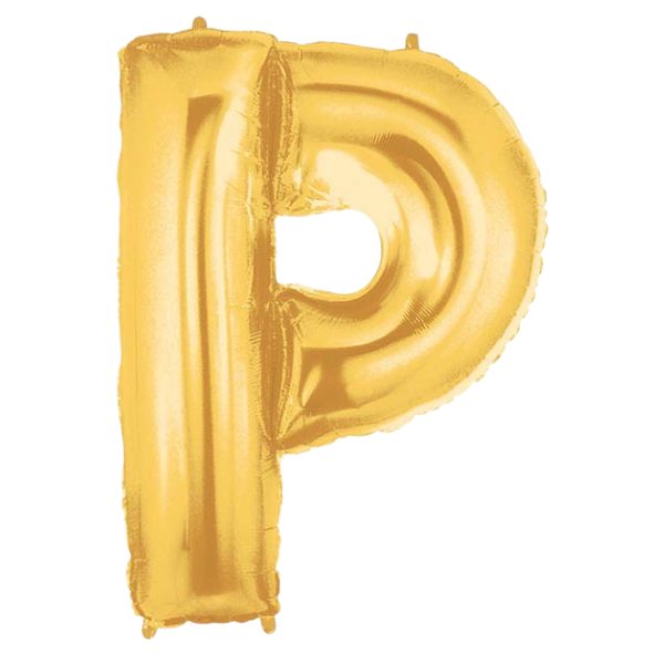Starstruck Gold Letter P Foil Balloon | We Poppin' Las Vegas