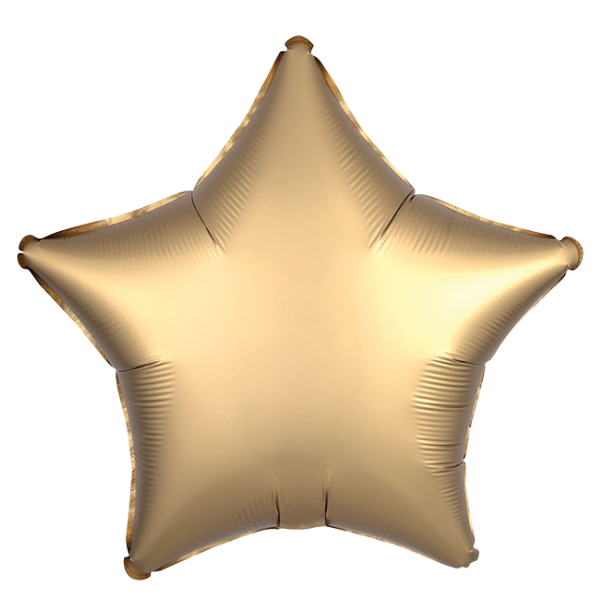 Gold Satin Star Foil Balloon | We Poppin' Las Vegas