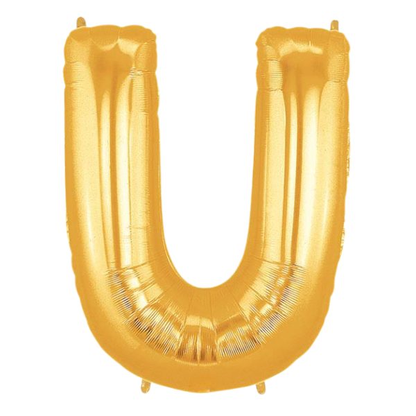 Starstruck Gold Letter U Foil Balloon | We Poppin' Las Vegas
