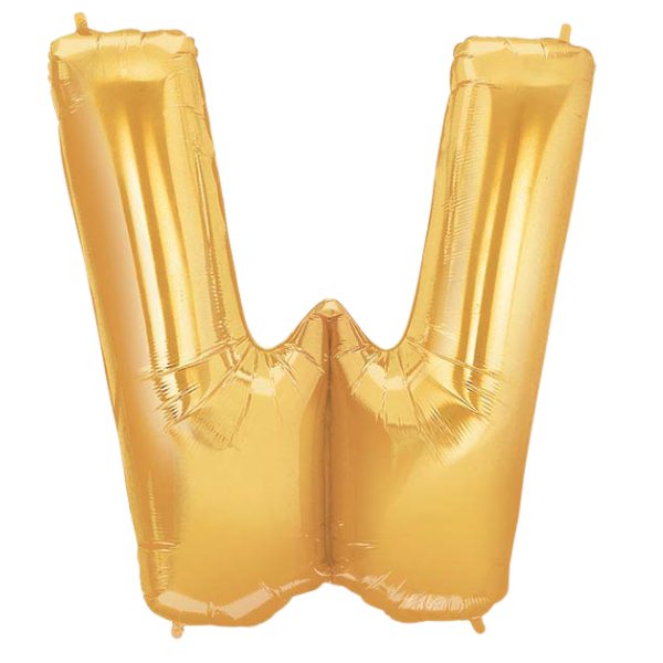 Starstruck Gold Letter W Foil Balloon | We Poppin' Las Vegas