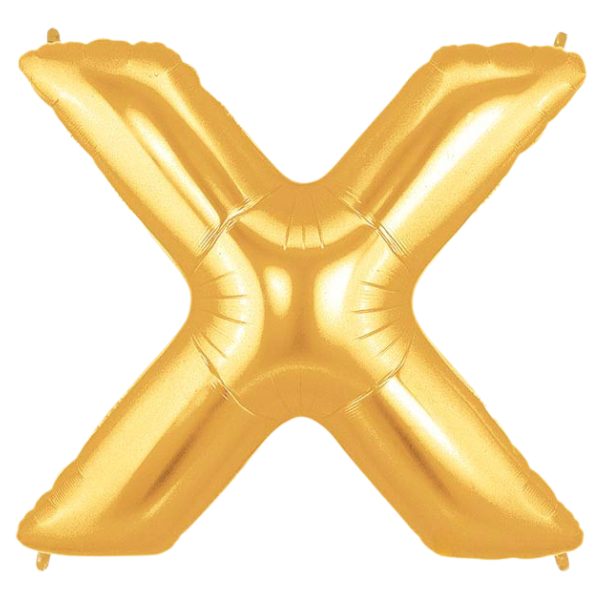 Starstruck Gold Letter X Foil Balloon | We Poppin' Las Vegas