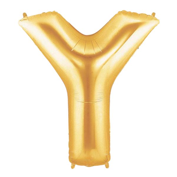 Starstruck Gold Letter Y Foil Balloon | We Poppin' Las Vegas