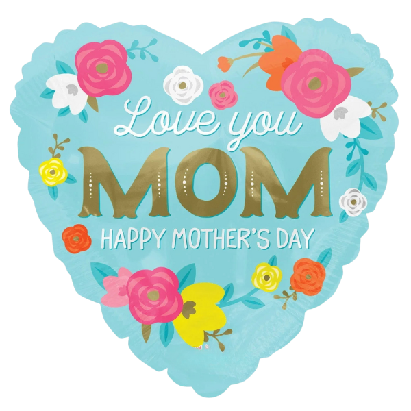 Love You Mom Foil Balloon | We Poppin' Las Vegas