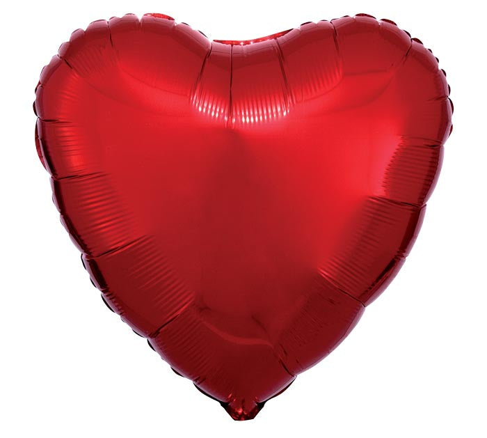 Metallic Red Heart Foil Balloon | We Poppin' Las Vegas