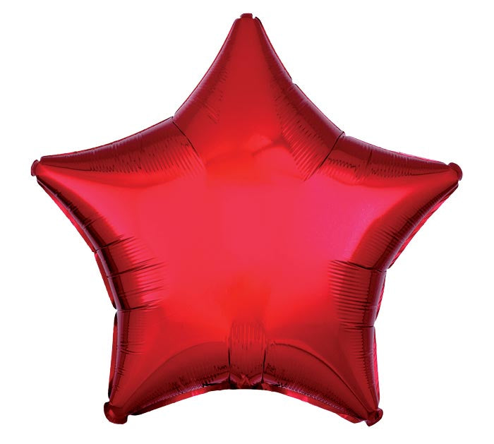 Metallic Red Star Foil Balloon | We Poppin' Las Vegas