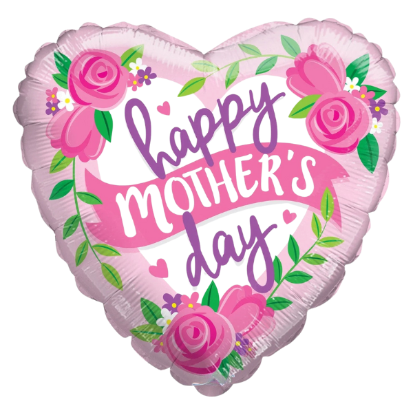 Mothers Day Pink Roses Foil Balloon | We Poppin' Las Vegas