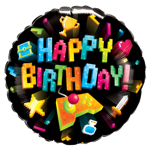 Gamer Birthday Foil Balloon | We Poppin' Las Vegas