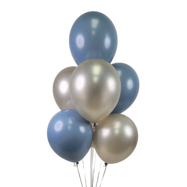 Blue Creme Balloon Bouquet | We Poppin' Las Vegas