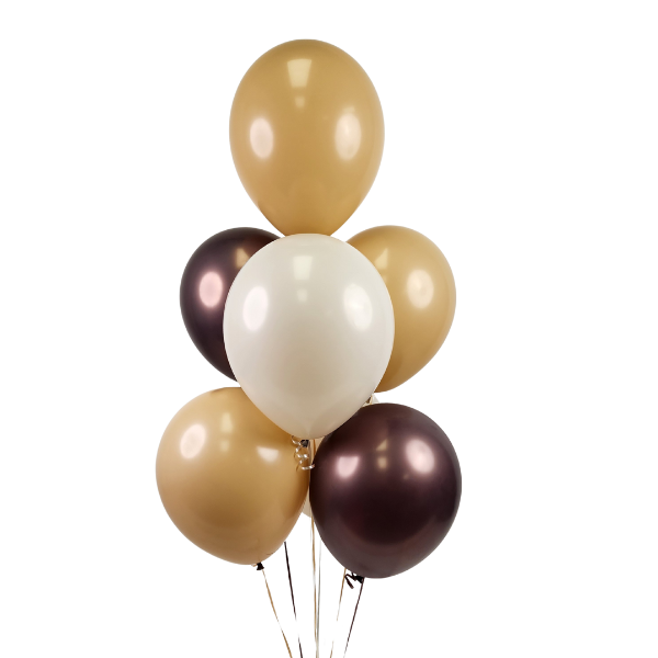 Coffee & Cream Balloon Bouquet | We Poppin' Las Vegas