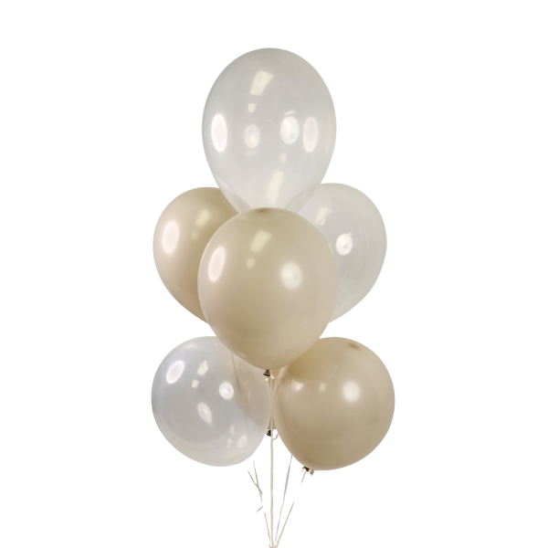 Crystal & Cream Balloon Bouquet | We Poppin' Las Vegas