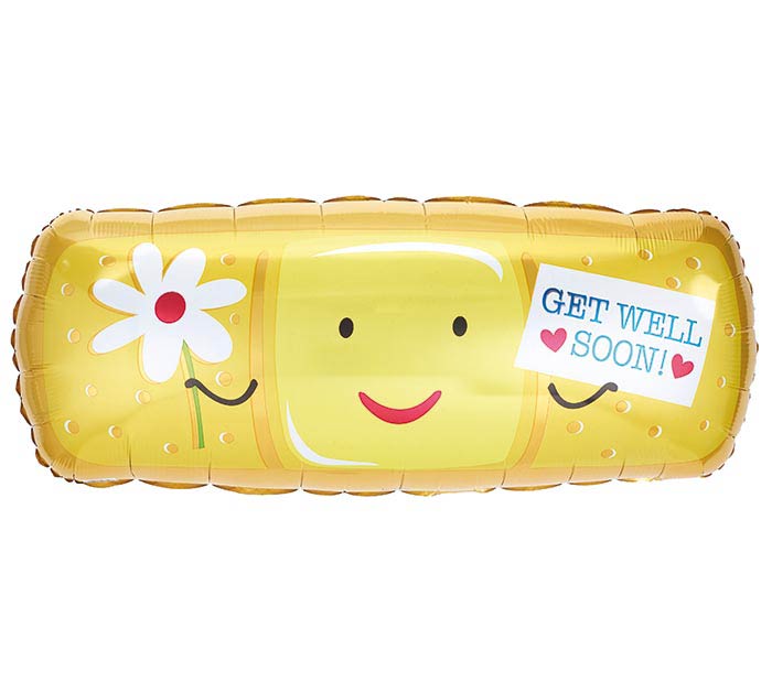 Get Well Soon Band-Aid Foil Balloon | We Poppin' Las Vegas