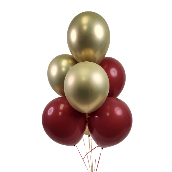 Gilded Merlot Balloon Bouquet | We Poppin' Las Vegas