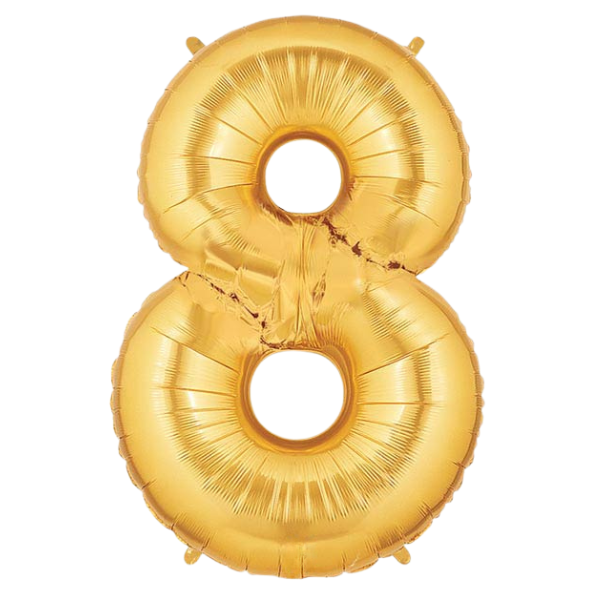 Starstruck Gold Number 8 | We Poppin' Las Vegas