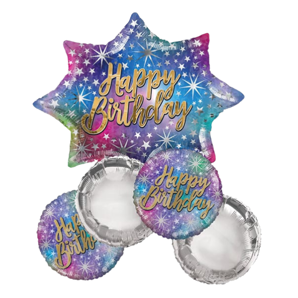 Birthday Sparkle Balloon Bouquet | We Poppin' Las Vegas