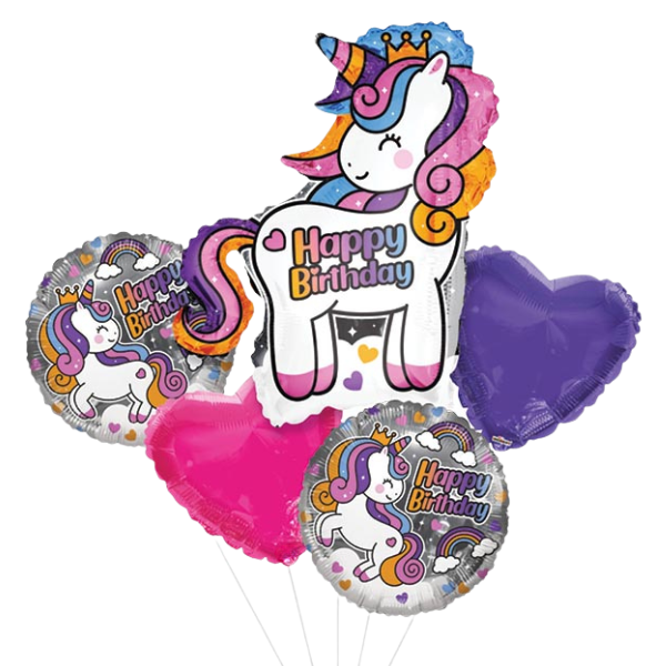Happy Birthday Unicorn Balloon Bouquet| We Poppin' Las Vegas