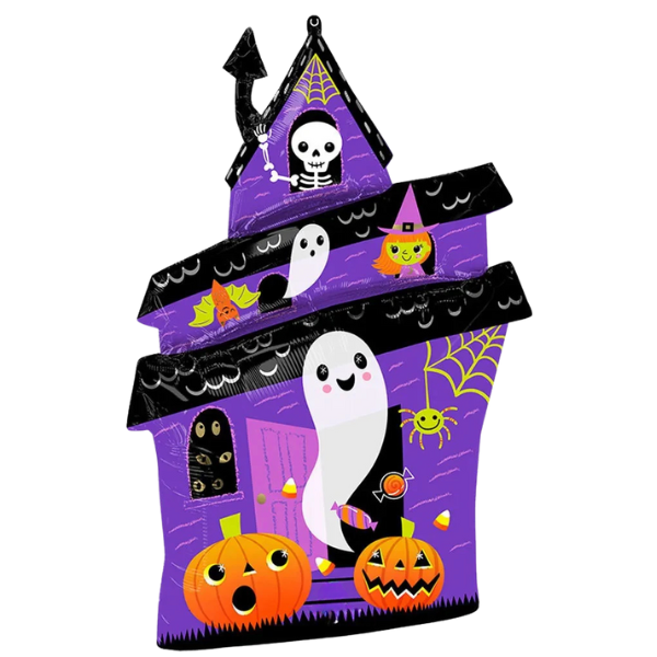 Haunted House Foil Balloon | We Poppin' Las Vegas