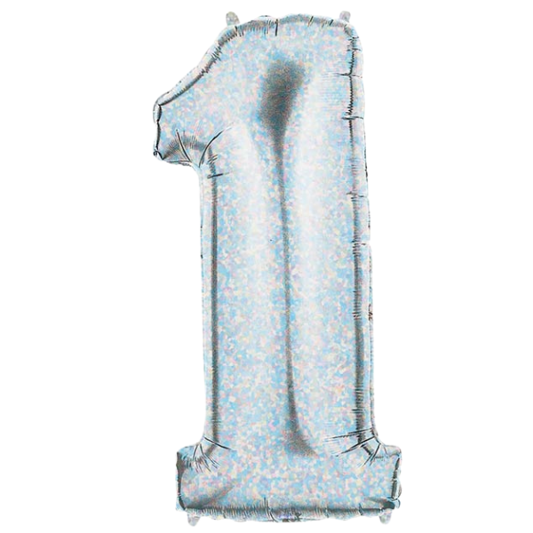 Blue Holographic Number 1 | We Poppin' Las Vegas