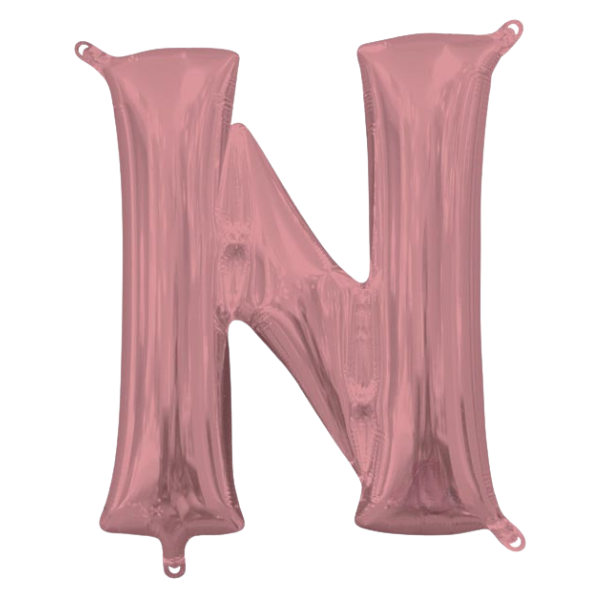 Gilded Rose Letter N | We Poppin' Las Vegas