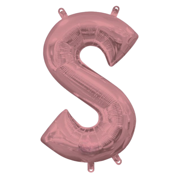 Gilded Rose Letter S | We Poppin' Las Vegas