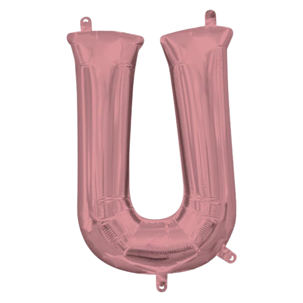 Gilded Rose Letter U | We Poppin' Las Vegas