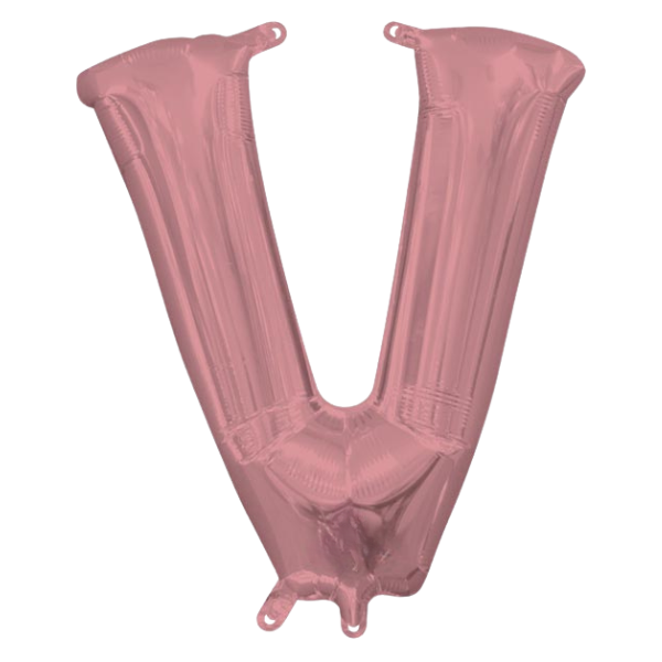 Gilded Rose Letter V | We Poppin' Las Vegas