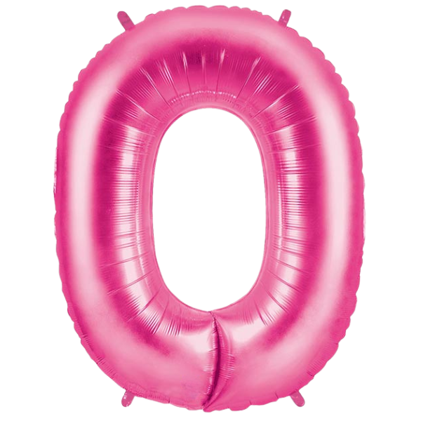 Popstar Pink Number Foil Balloons | We Poppin Las Vegas