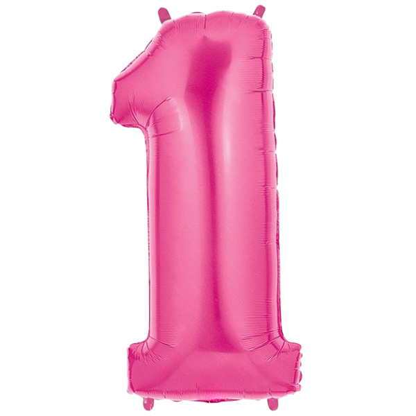 Popstar Pink Number Foil Balloons | We Poppin Las Vegas