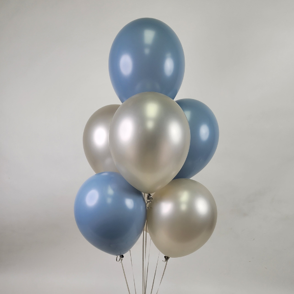 Blue Creme Balloon Bouquet | We Poppin' Las Vegas