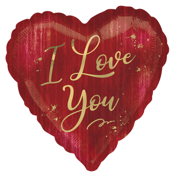I Love You Rouge Foil Balloon | We Poppin' Las Vegas