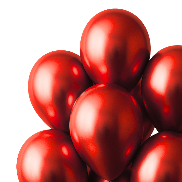 Metallic Red Balloon Bouquet | We Poppin' Las Vegas