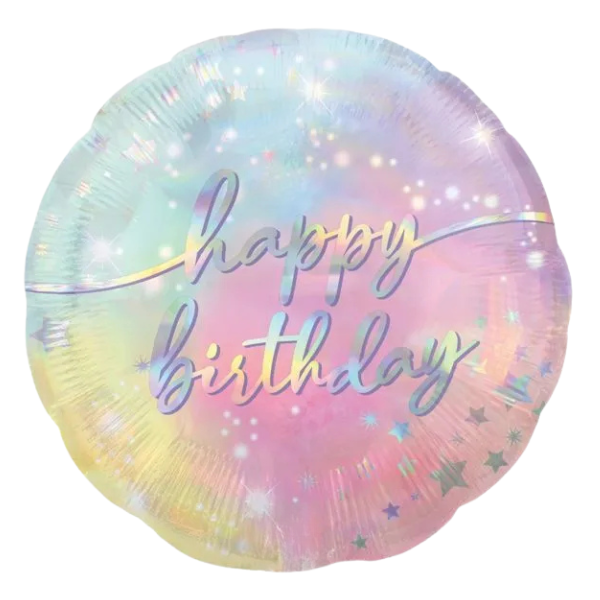 Pastel Happy Birthday Foil Balloon | We Poppin' Las Vegas
